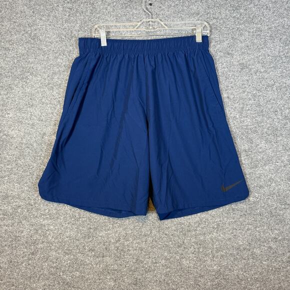 Nike Shorts Mens XL Blue Basketball Shorts Casual Drawstring Swoosh Casual - Picture 1 of 8